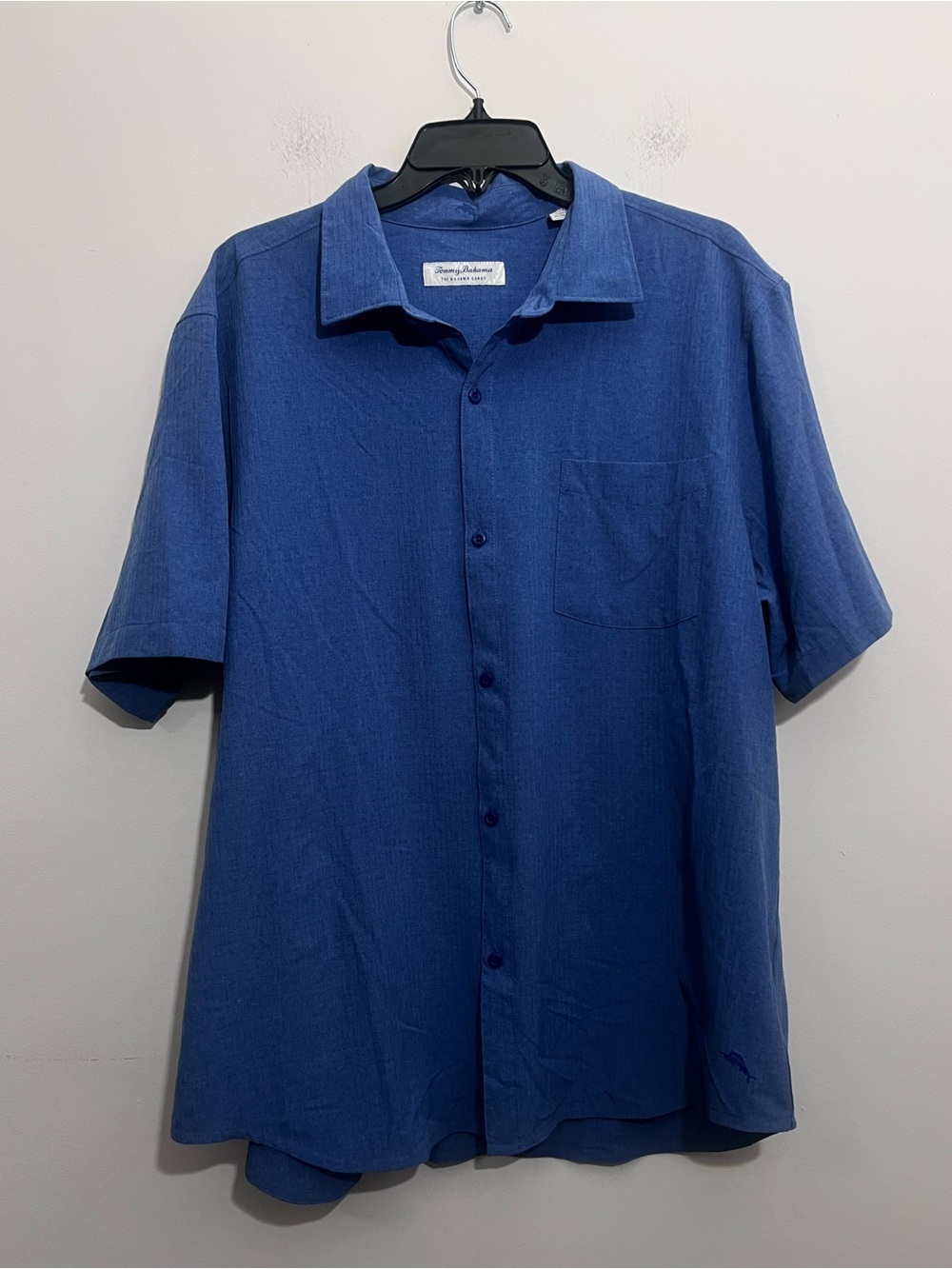 Tommy Bahama Men’s Short-Sleeve Button-Down Shirt in Deep Blue